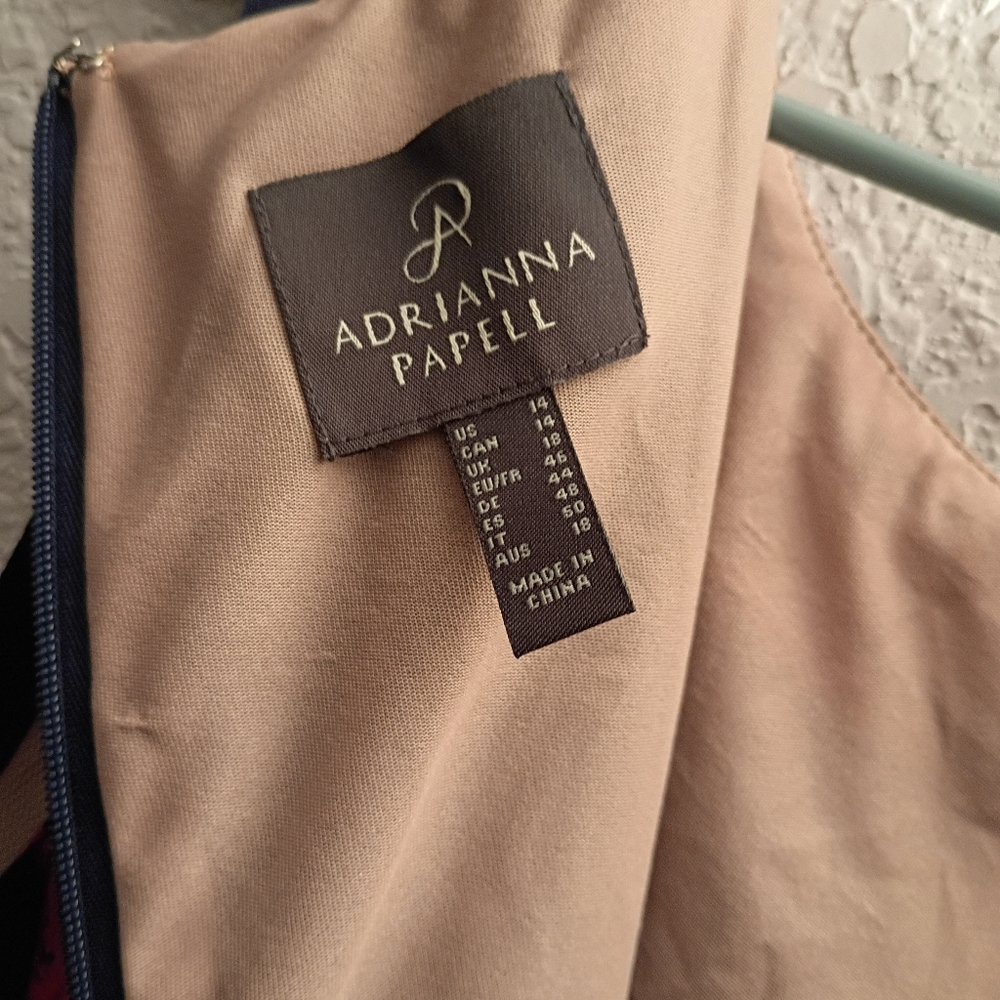 Adrianna Papell Floral Sleeveless Lined Dress 14 NWT - Picture 8 of 9